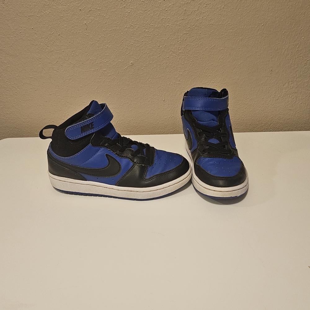 Nike Kids Blue and Black High-Top Sneakers